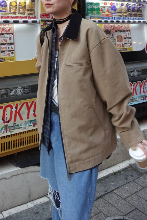 バイカラールーズブルゾン